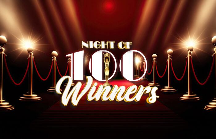 Night of 100 winners